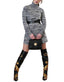 Charlotte Vestito in Maglia Grigio