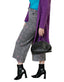 Lea Pantaloni Palazzo 7/8 in Grigio