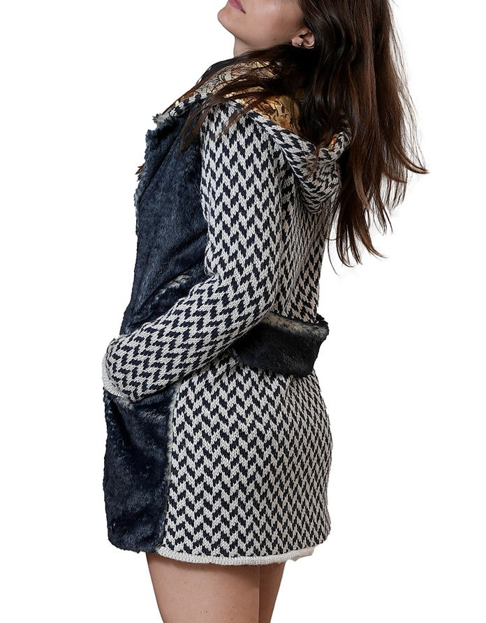 Pauline Hooded Knitted Coat – LaFabrique