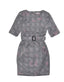 Assumptine Grey Fitted Short Dress